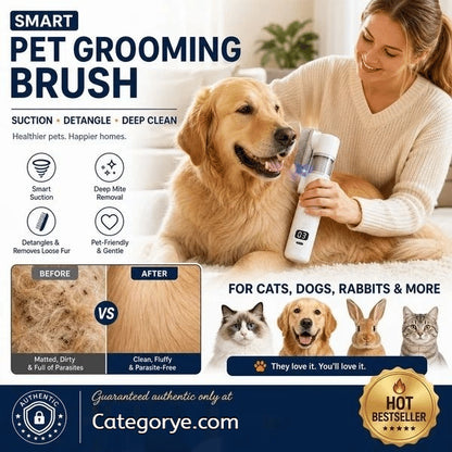 ⏰LIMITED TIME PRICE🔥Electric Pet Grooming Comb🐕Keep your furry friends away from mites, fleas and tangled fur!
