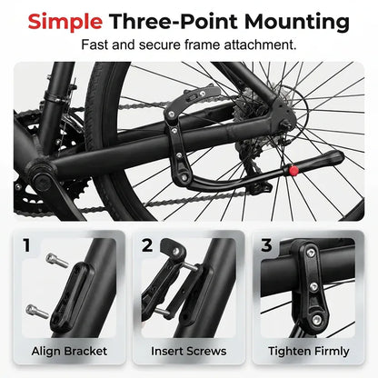 ⏰Universal Adjustable Aluminum Alloy Bicycle Side Kickstand