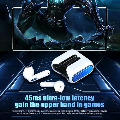 NE49 TWS Wireless Earbuds - Bluetooth 6.0 Gaming Headsets, High Fidelity, IPX5 Waterproof Headphones, Built-in Microphone, Gaming Stuff, Headphones Bluetooth, Mens Gifts, Birthday Gifts for Him, Ideal for Sports