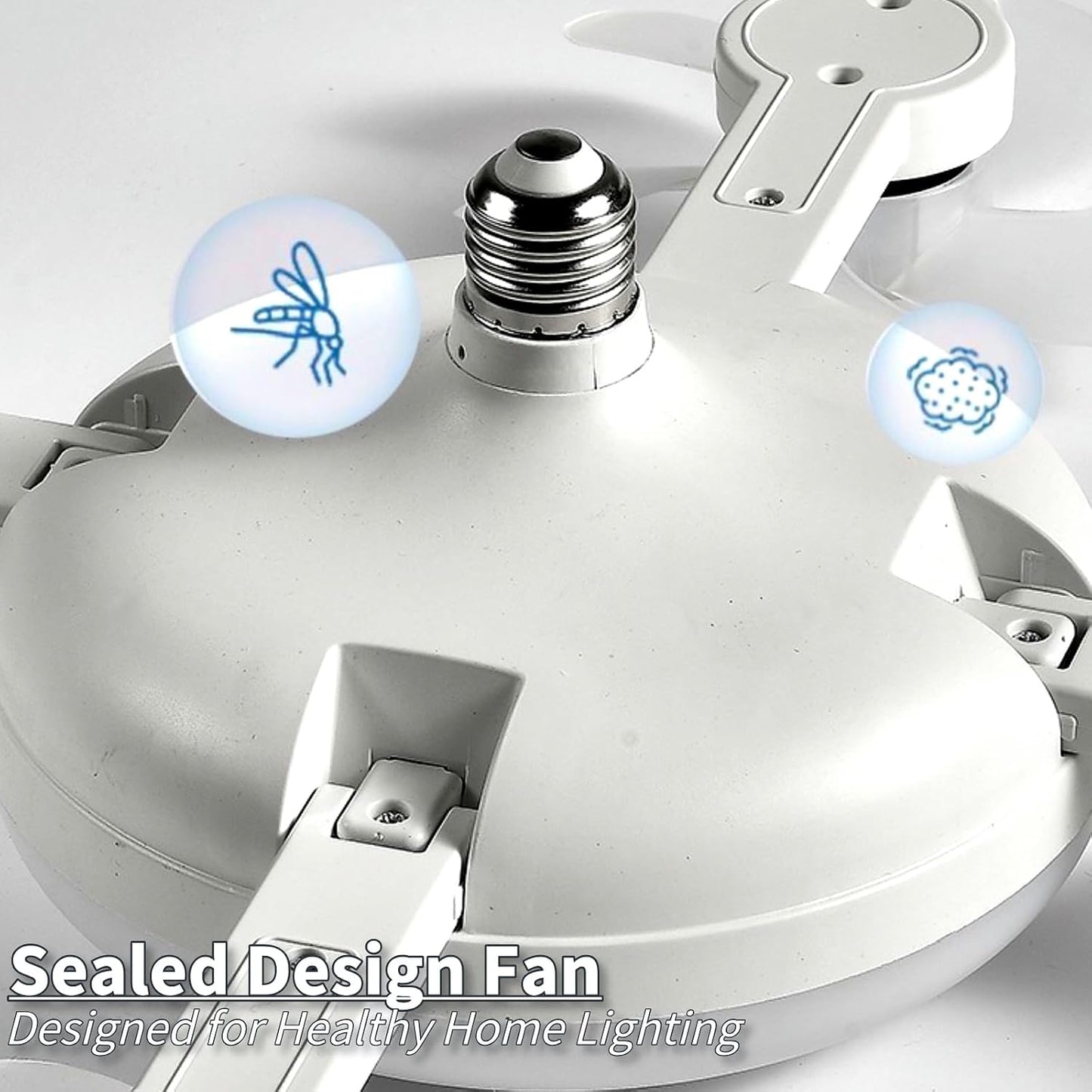 Luz de ventilador de techo LED 2 en 1 con control remoto