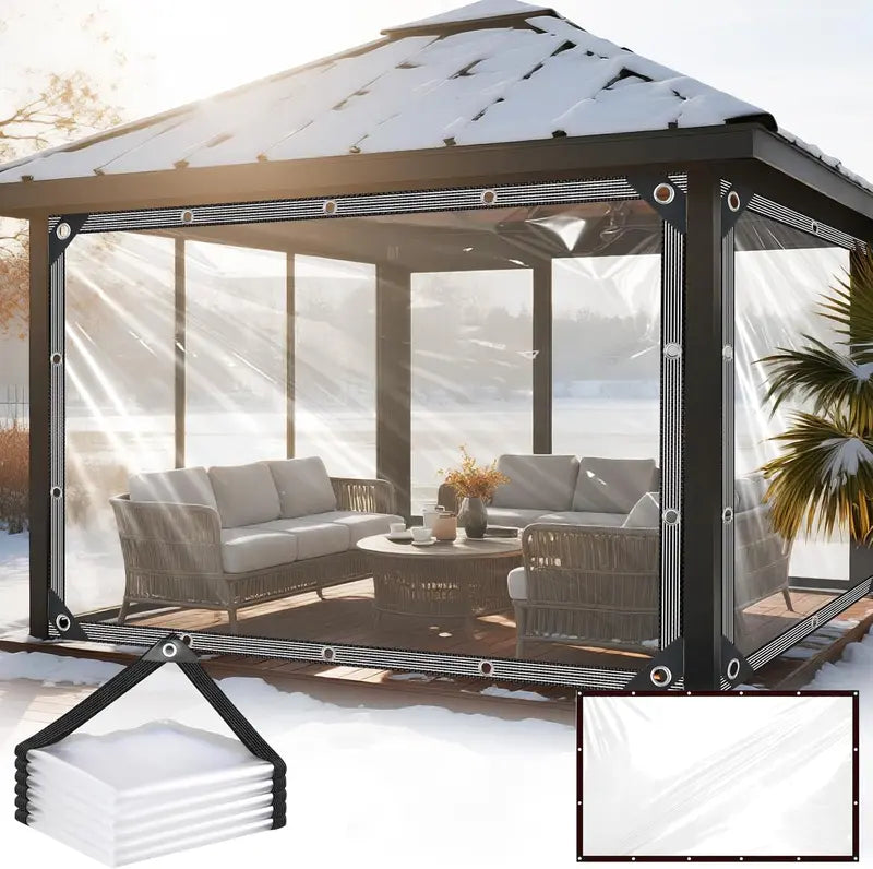 Heavy-Duty Clear Waterproof Tarps