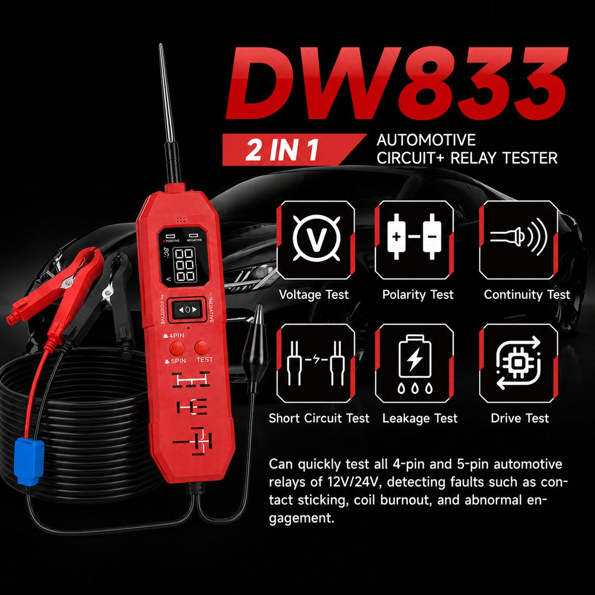 ⚡ 3-in-1 Power Circuit Probe Tester