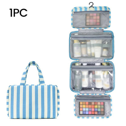 ✨Striped hanging travel toiletry bag