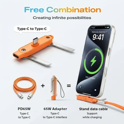 🔥🔥Fast-Charging Cable with Detatchable Stand