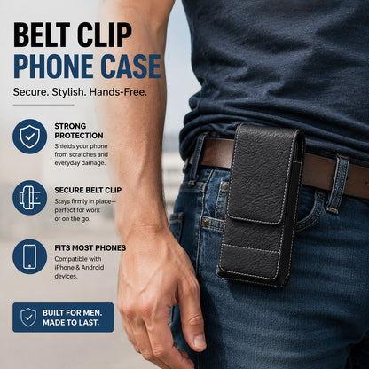 ⚡Big Discount | Waist Belt Cell Phone Pouch 📱 Multi-Pocket Leather  Card Holder