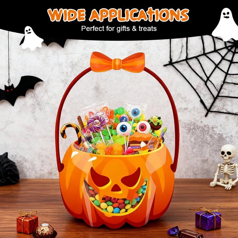 🎃10/30/50 Pcs Halloween Plastic Goodie Bags, Trick or Treat Candy Bags