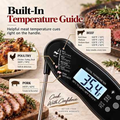 Instant-Read Digital Meat Thermometer