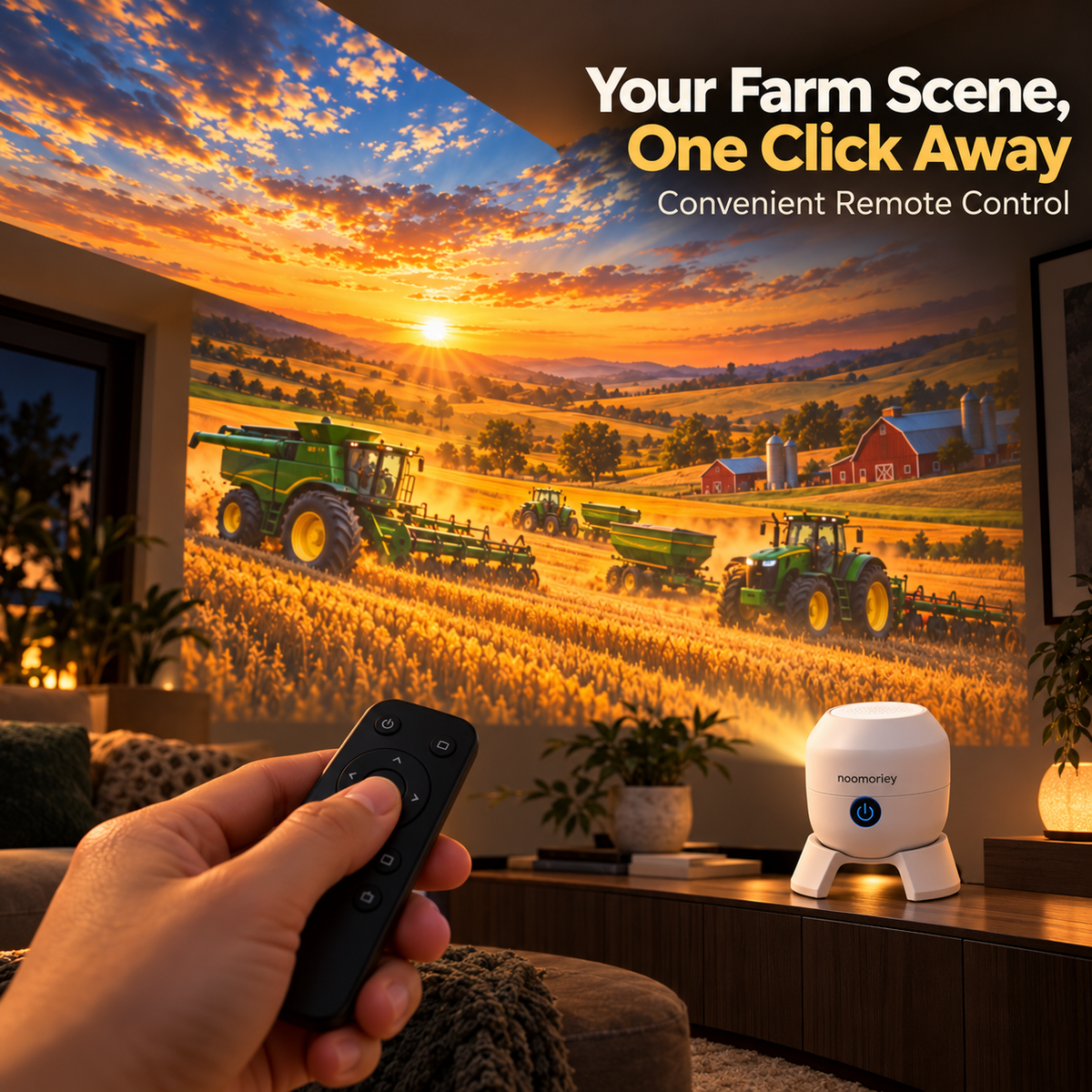 🚜 Tractor & Farm Scene Room Projector – Wall & Ceiling Décor for Tractor Lovers