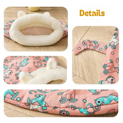 🎅Christmas Hot Sale 50% OFF! 🔥 Cozy Pet Nest for Cats and Dogs - Plush & Machine Washable, Perfect for Your Pet's Comfort and Warmth ✨