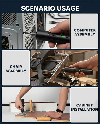 Compact Cordless Electric Screwdriver Set