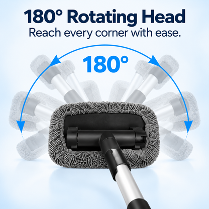 🥳2026 HOT SALE🥳💞50K+ SOLD! 🧲🌀 50% OFF! Dual Magnetic Car Window Cleaner – cleans both sides in one pass, extendable handle & reusable microfiber cloths. Streak-free glass, inside & out! 🚗✨