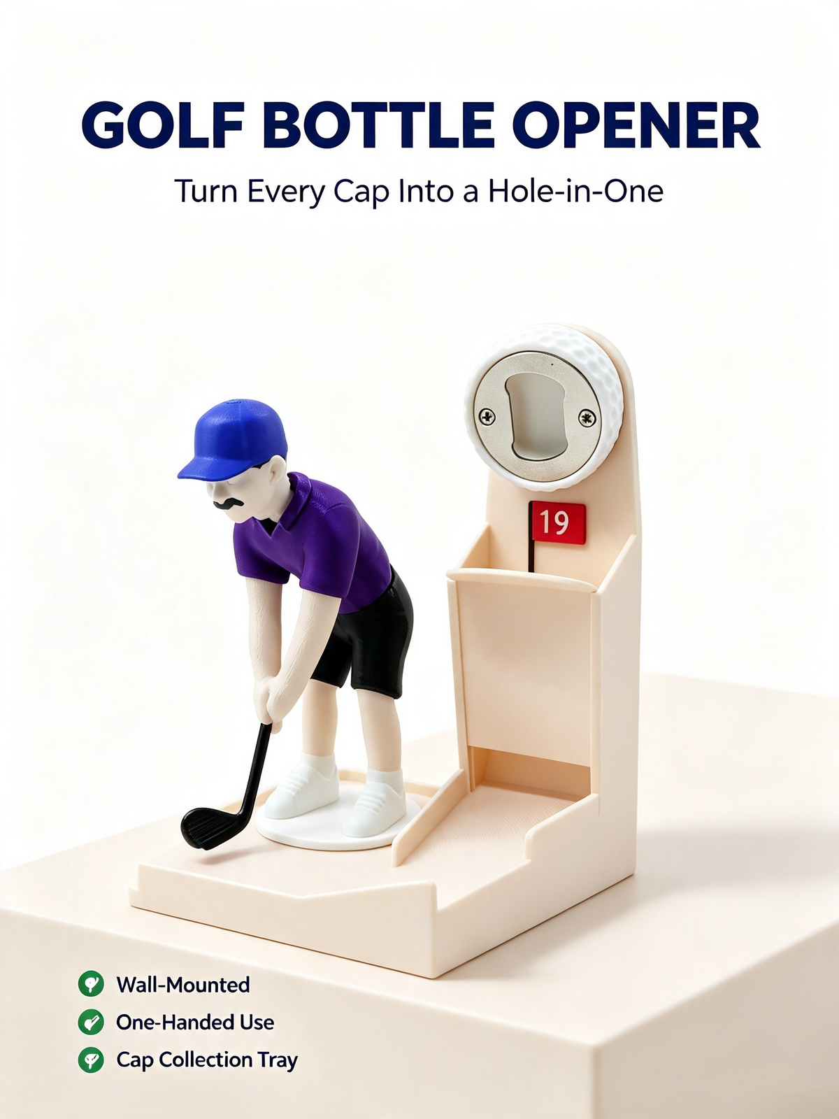 Novelty Golf Bottle Opener