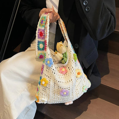 📢⏰Women’s Crochet Ethnic Shoulder Bag