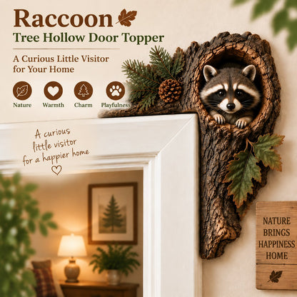 ⏰Limited Time 50% OFF 🐿️ 2D Chipmunk Tree Hollow Door Topper | Woodland Animal Doorway Decor For Cozy Nature Homes