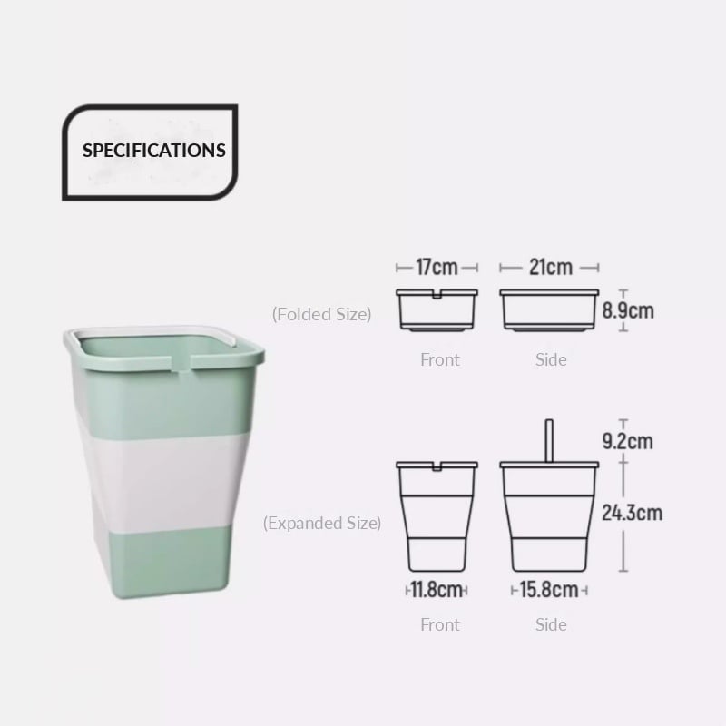 🚗Collapsible Car Trash Can with Hidden Trash Bag Storage