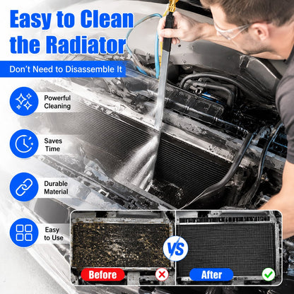 🚗 24-Inch High-Pressure Radiator Cleaning Wand