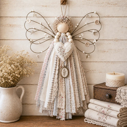 🔥This Week 50% OFF - Angel Fabric Hanging DIY Kit - Stitch a Little Blessing That Stays Forever