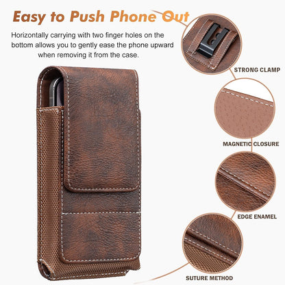 ⚡Big Discount | Waist Belt Cell Phone Pouch 📱 Multi-Pocket Leather  Card Holder