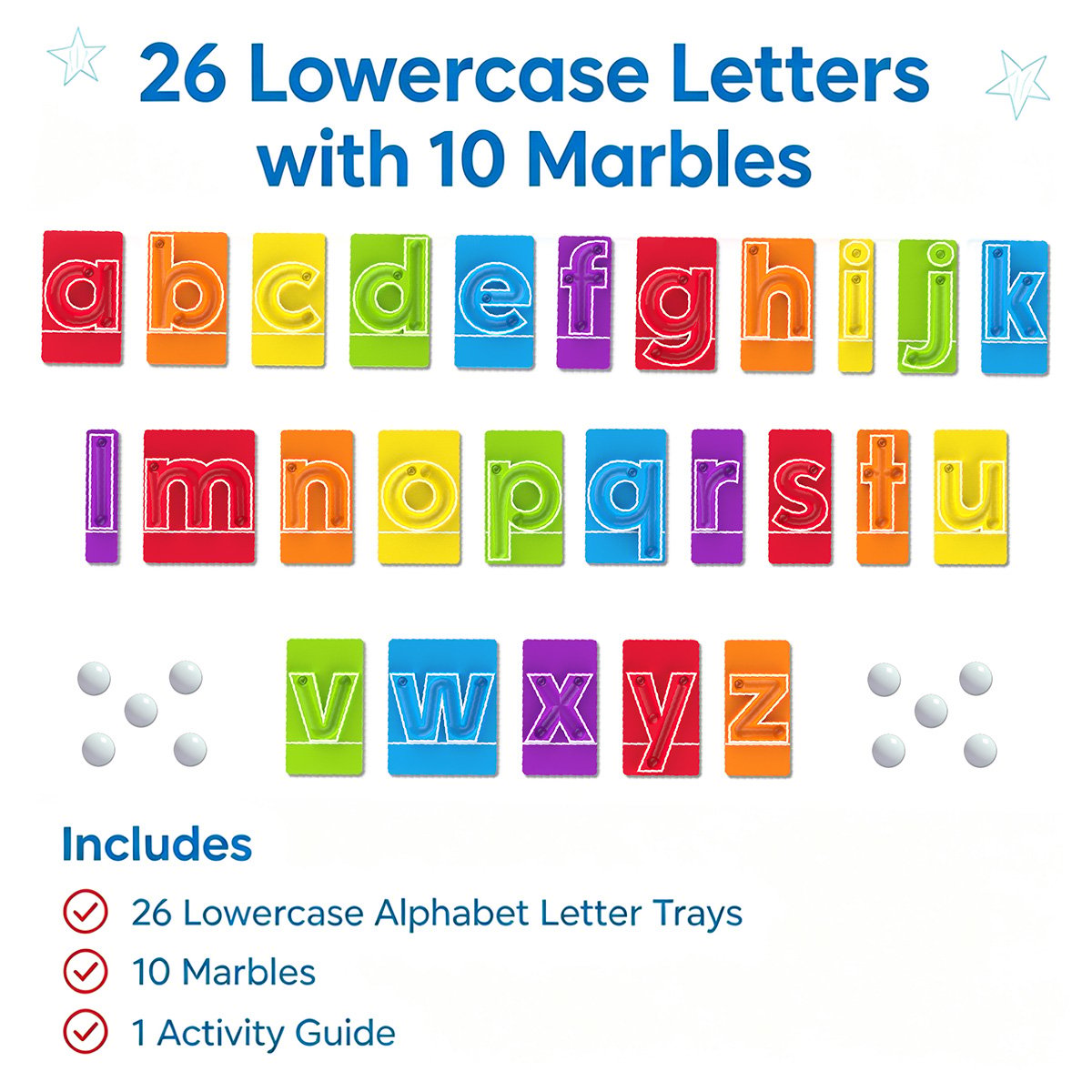 🔤Trazadores de Mármol - Letras Minúsculas🌀¡A Rodar hacia la Diversión de Escribir Letras!🎁Guía de Actividades Incluye Poema de Formación de Letras GRATIS