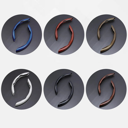 🎉Non-Slip Half Cover Car Steering Wheel Protector | Easy Clip On Installation