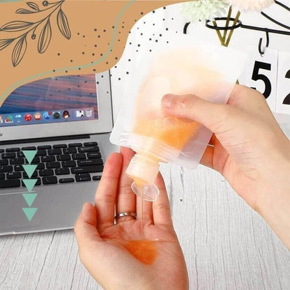 🌷🔥LAST DAY SALE 50% OFF - Portable Travel Fluid Makeup Packing Bag(10 Pcs）