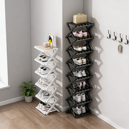 The 9-Tier No-Assembly Bamboo Rack !✨👟