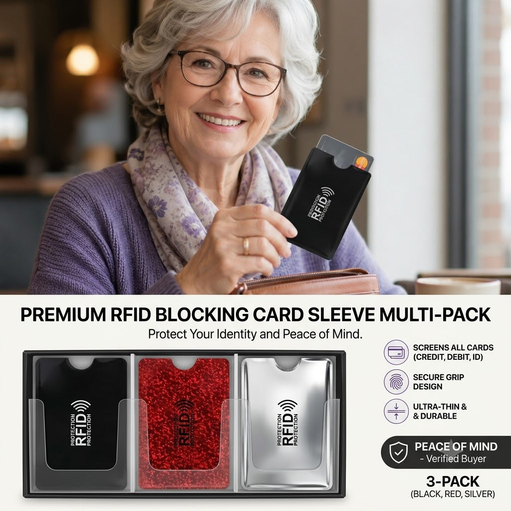 Promoción de la semana pasada 70 % de DESCUENTO - Fundas protectoras para tarjetas RFID