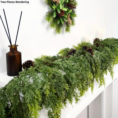 🎄Lush Artificial Cedar Garland