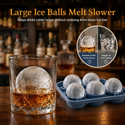 Baseball Ice Ball Mold