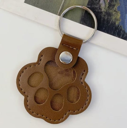 📢📢49% OFF !! ⏰🐾Pet Paw Shaped Leather Keychain