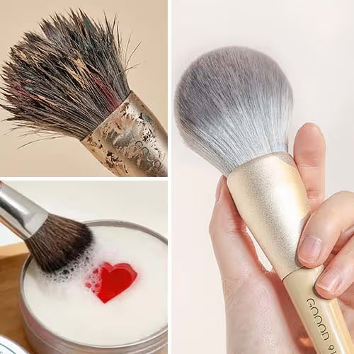 Makeup Brush Cleaner Solid With Silicone Cleaning Pad