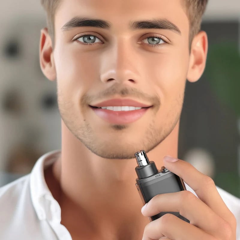 👃 Recortador Eléctrico Inteligente de Vello Nasal | Aseo sin dolor y Diseño impermeable | El regalo perfecto para el cuidado personal 🎄✨