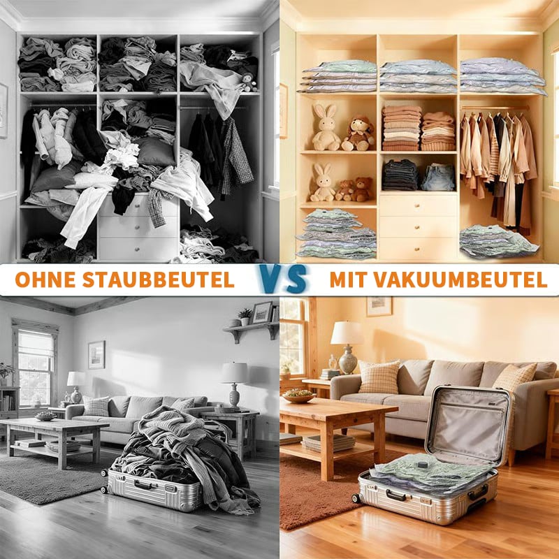 🔥Reise-Vakuum-Kompressionsbeutel-Set(Mit Kompressor)