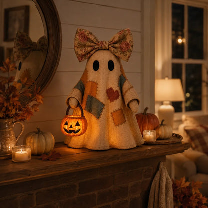 Lighted Vintage Patchwork Ghost 👻 Buy 2 Free Shipping