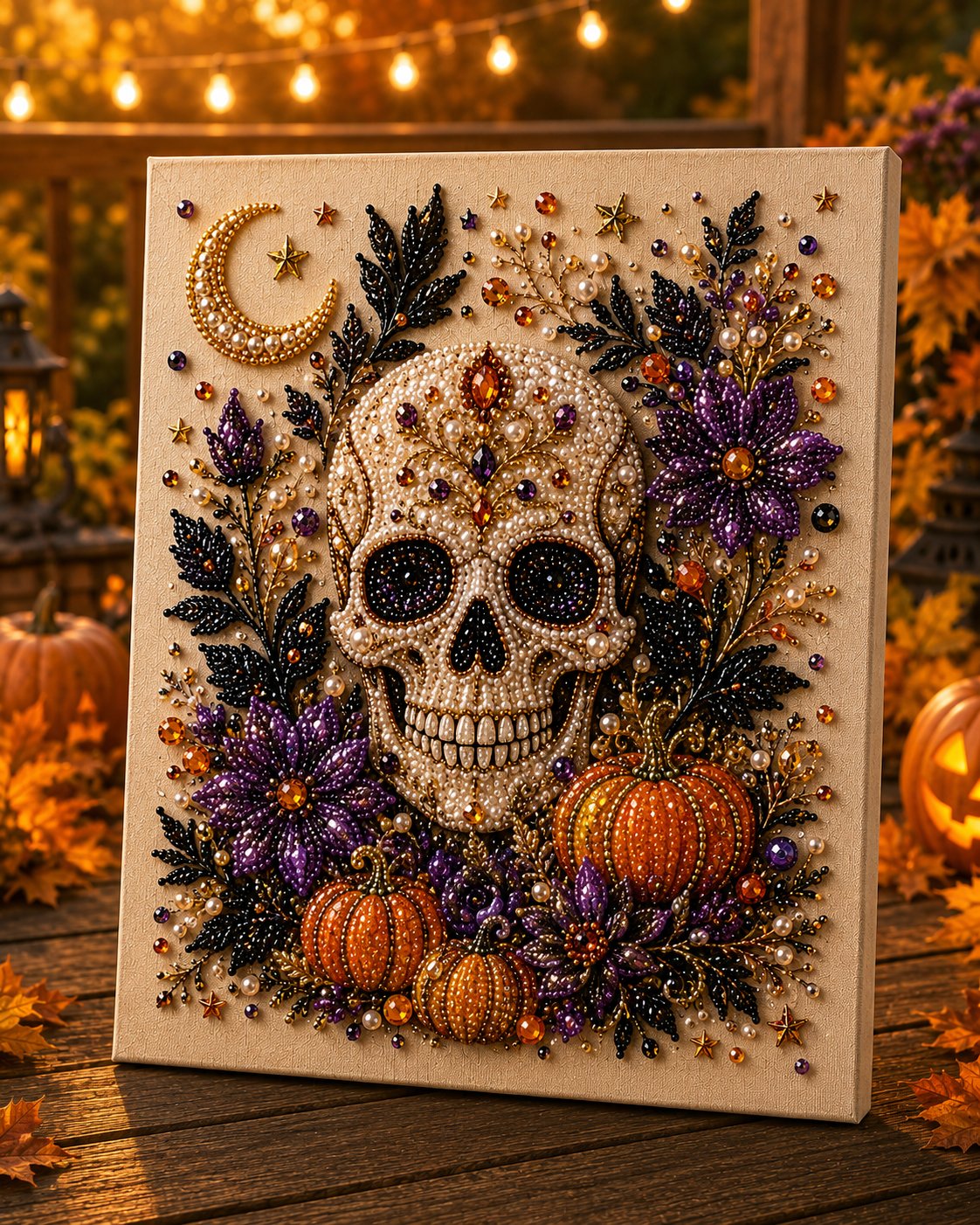 💥 Último día 49% DE DESCUENTO – 👻✨ Kit DIY de arte con perlas de Halloween – ¡Convierte pequeñas perlas en magia espeluznante y adorable!