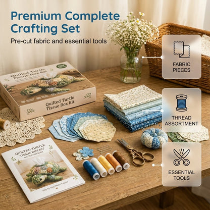 🧵 Kit de costura de caja de pañuelos con animales marinos DIY – ¡Divertidos amigos animales y oceánicos! 🌟