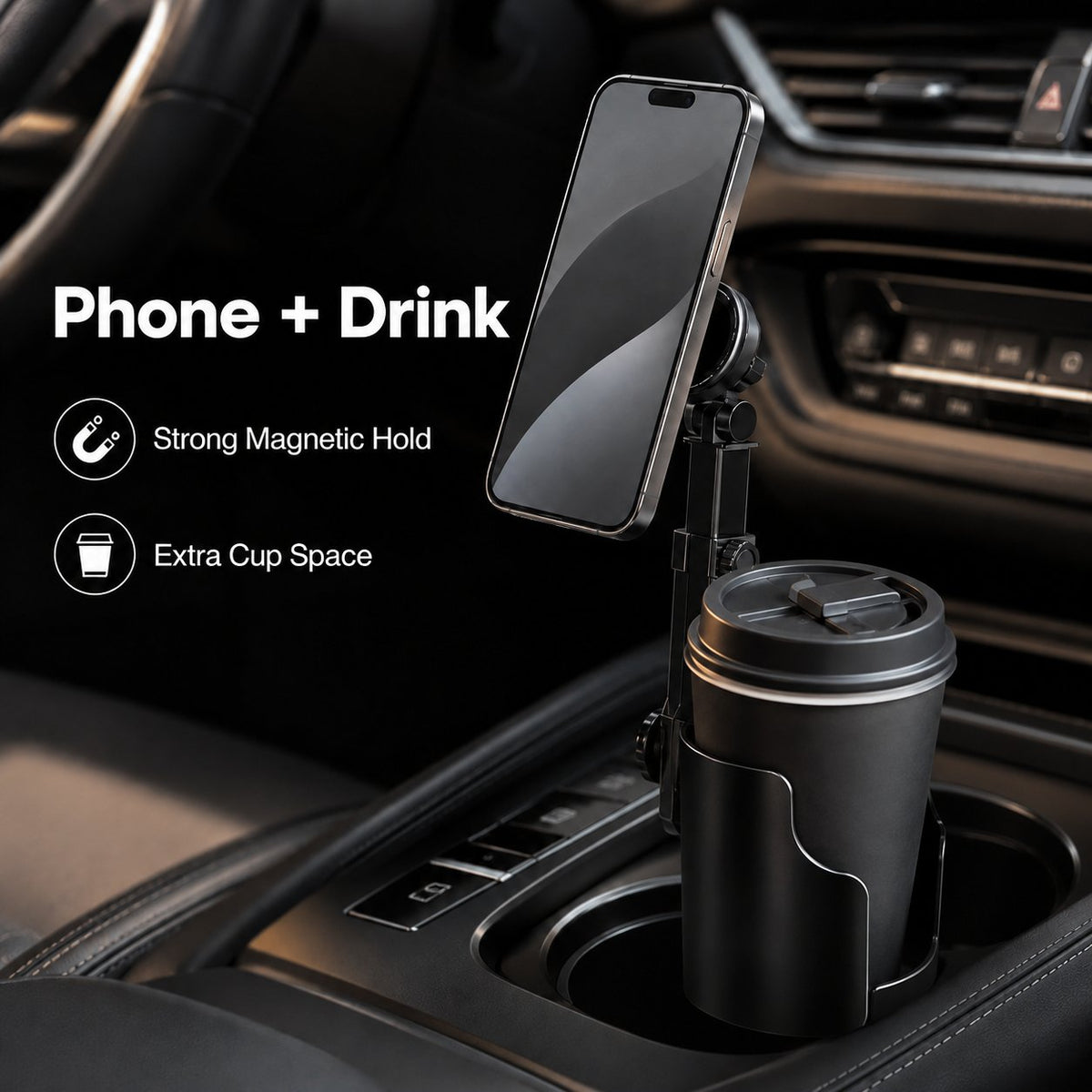 48% off | 🔥Car cup holder and phone holder