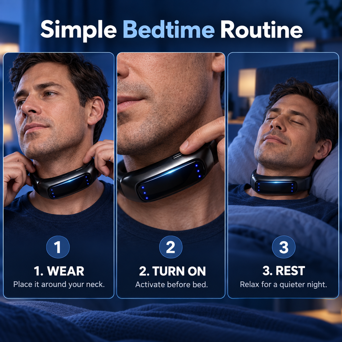 Wearable Anti-Snoring Neck Device – Simple Bedtime Snoring Support