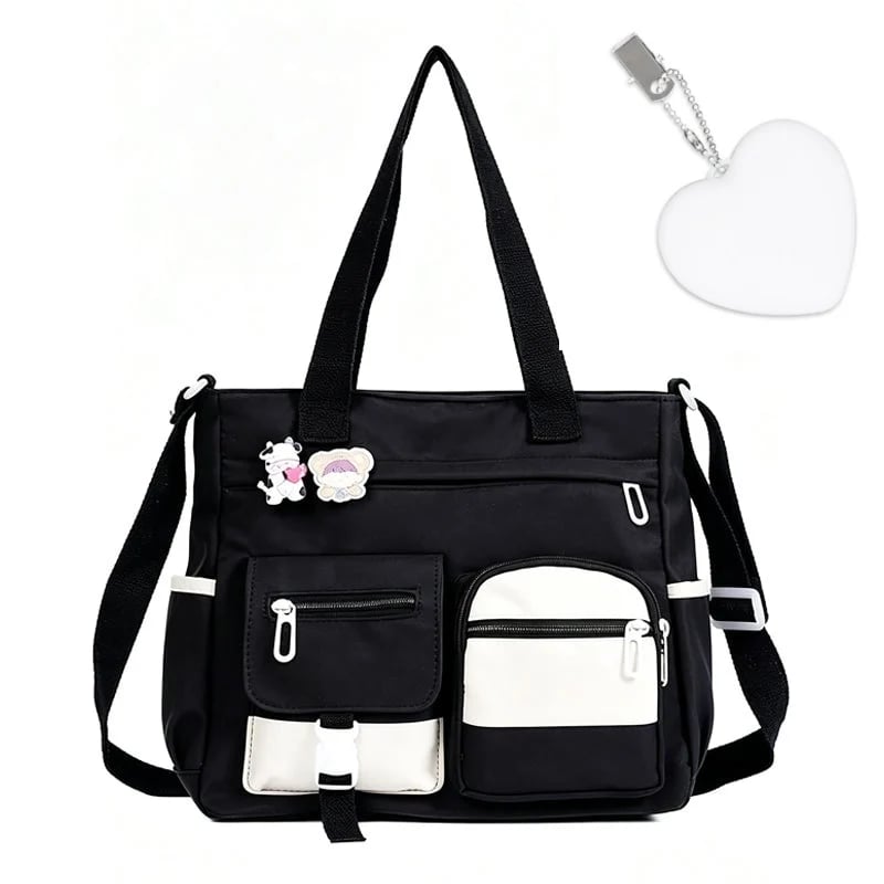 ✨Large Capacity Multi-Pocket Canvas Tote Bag