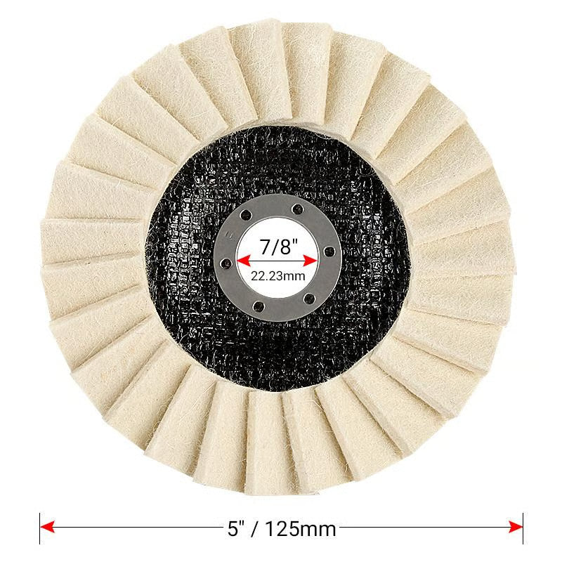 🔥Year-end 49% Off Promotion✨5Inch Wool Polishing Wheels Set for Angle Grinders