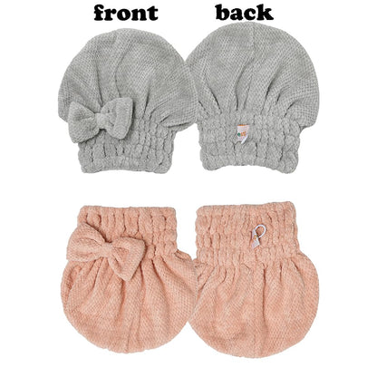 🎀Cute bow drying cap for women, absorbent quick-drying, thickened