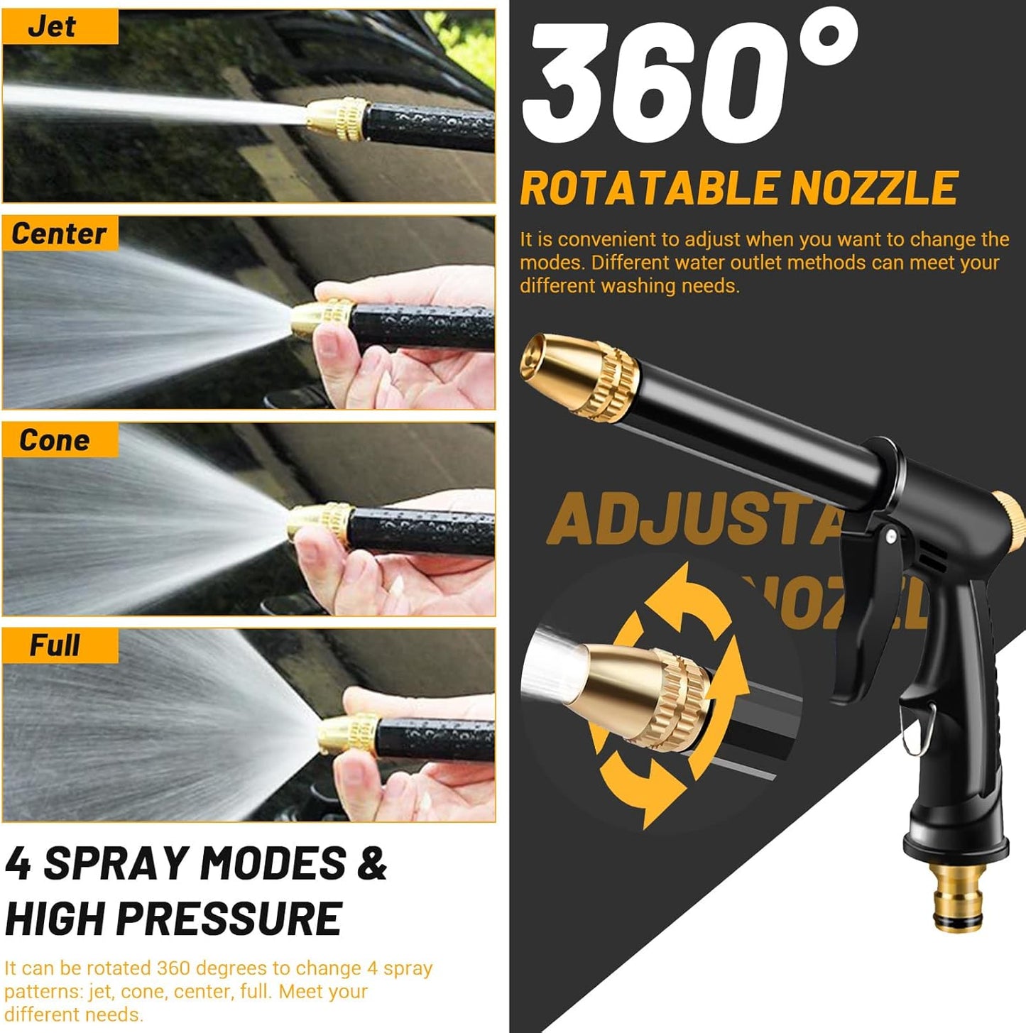 🔥OFERTAS CALIENTES 49% DE DESCUENTO💦Potente Lavacoches de Alta Presión para el Hogar y Pulverizador de Jardín