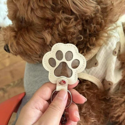 📢📢49% OFF !! ⏰🐾Pet Paw Shaped Leather Keychain
