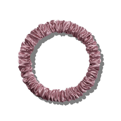 6Pcs Silk Hair Ties Small Silk Scrunchies for Women Girls Thin Skinny Hair Sleep Scrunchies No Damage