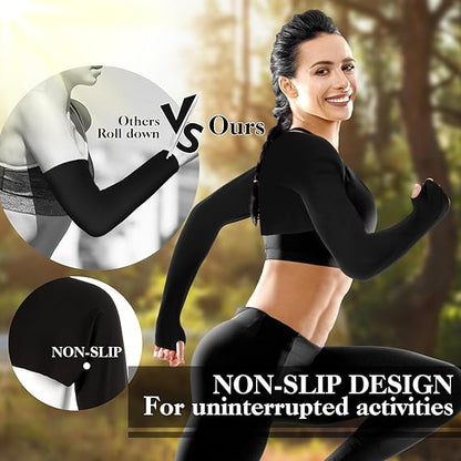 ❄️Finger-hole UV-protective cooling sleeves