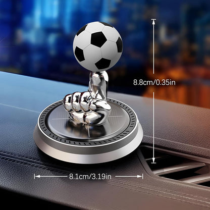 Solar Rotating Soccer Ball Car Diffuser –Send aromatherapy essential oil
