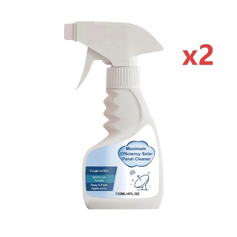 🔥Hot Sale 49% OFF🔥 Solar Panel Cleaner Spray – High-Efficiency, Streak-Free, Biodegradable, 32oz Makes 150Gal ☀️