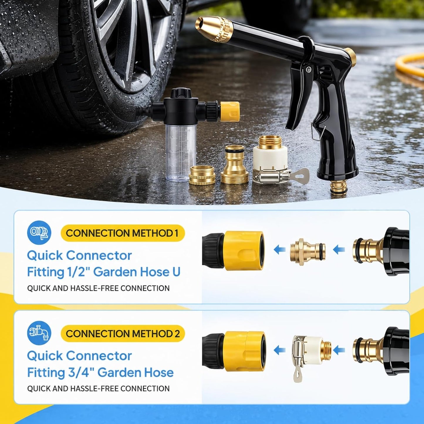 💦 LIMITED-TIME 50% OFF! ✨ High-Pressure Water Jet Gun – 2 Modes, Ergonomic, Leak-Proof 🧼
