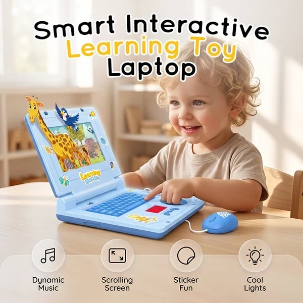 ⏳ LIMITED-TIME MEGA SALE |  Interactive Simulation Toy Laptop