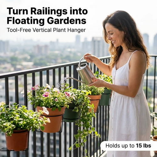 Floating Railing Hanging Pot Holder